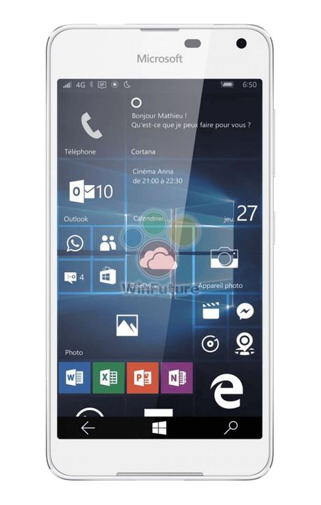 Microsoft Lumia 650: новые изображения, характеристики, цена