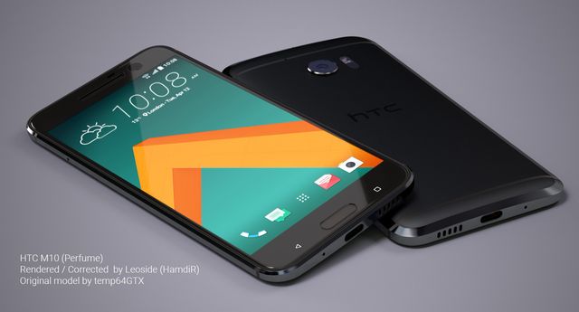 HTC 10: опубликован самый точный и симпатичный рендер