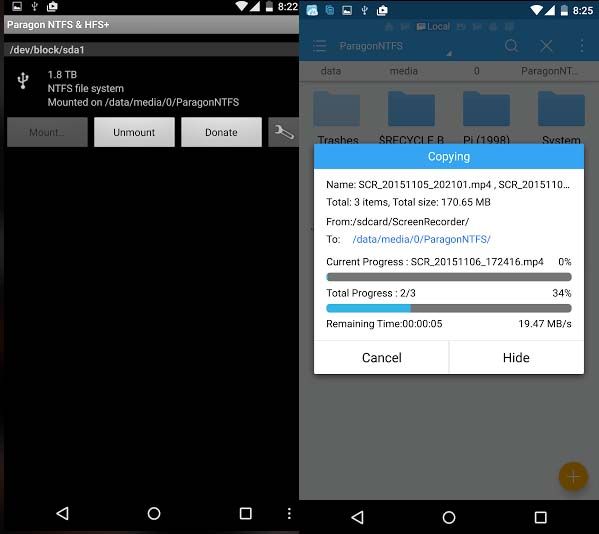 Как подключить жесткий диск (NTFS/HFS+) к Android устройству